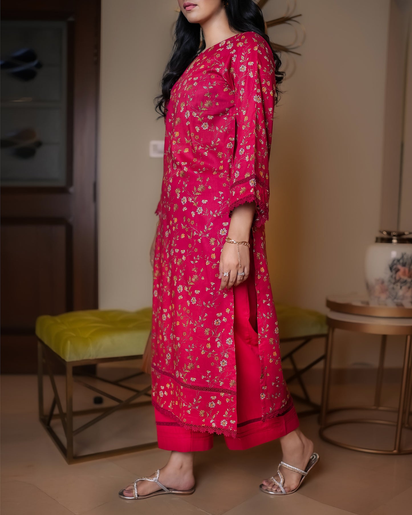 Red floral