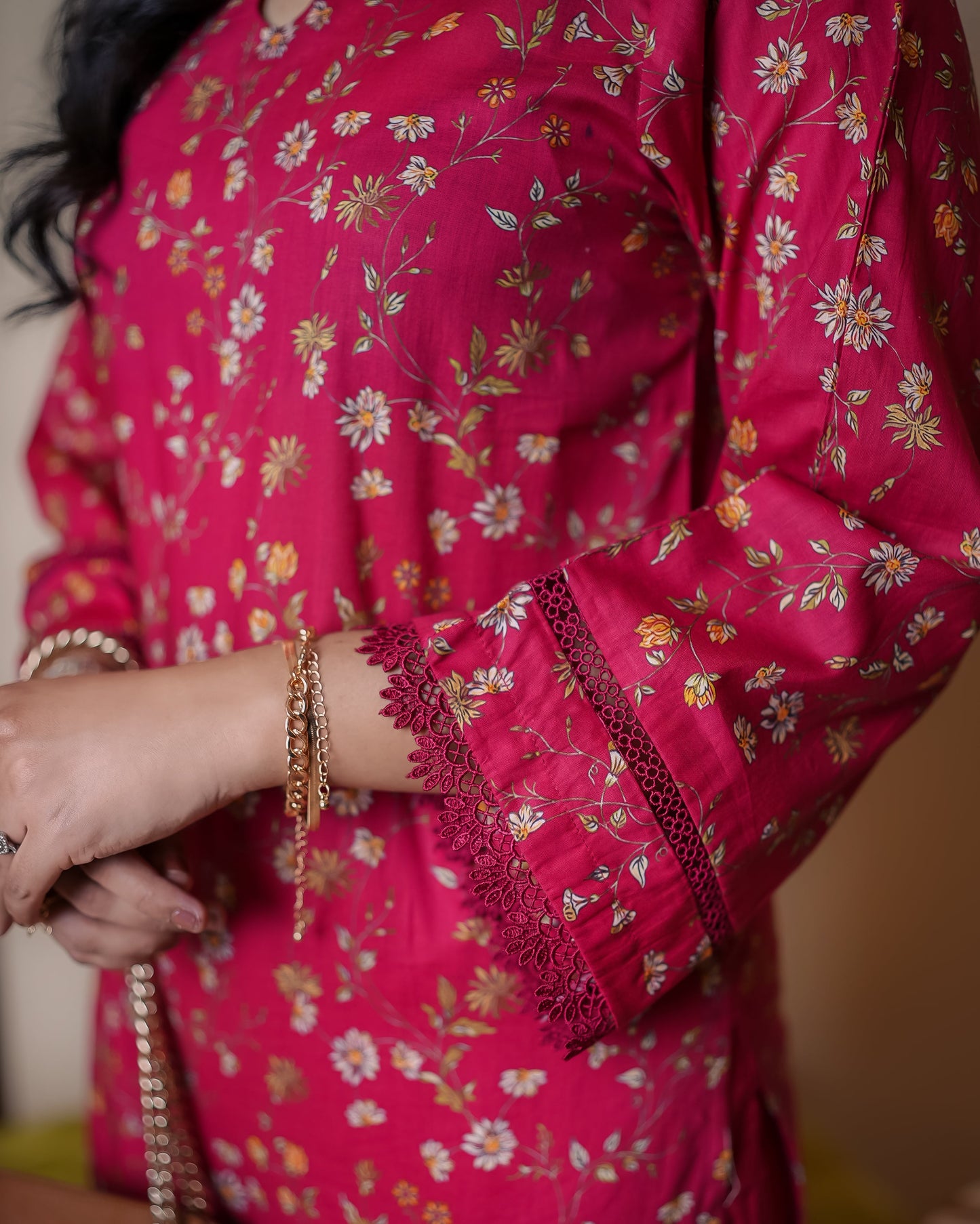 Red floral