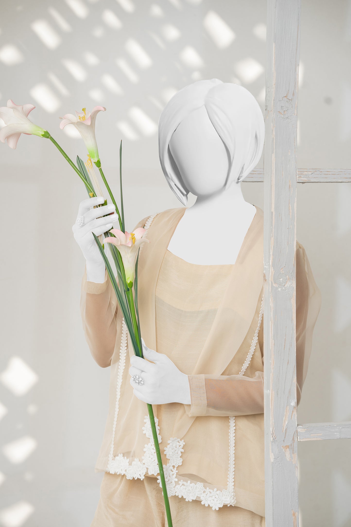 Ivory Allure - Organza Jacket