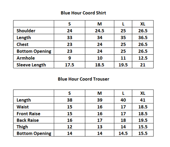 Blue Hour Coord