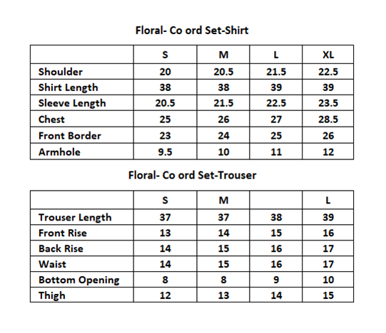 Floral- Co ord Set
