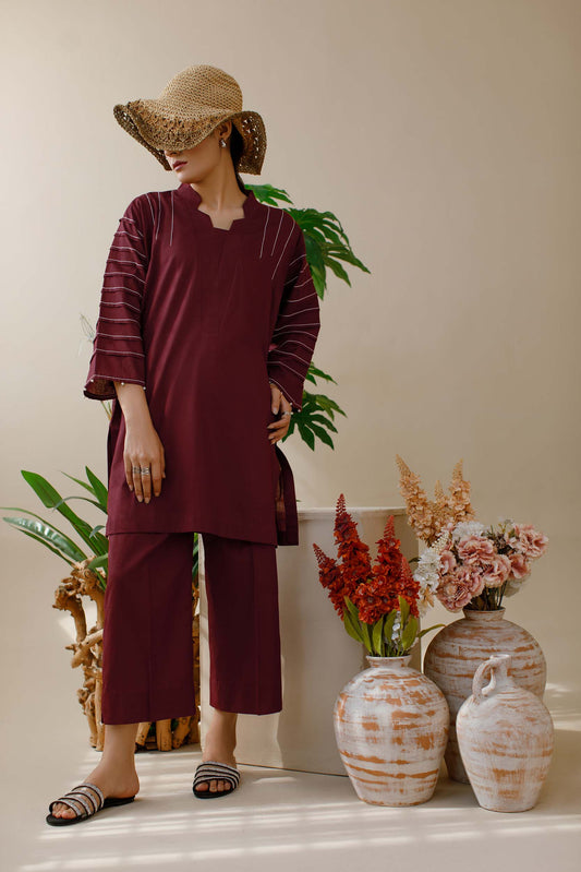 Maroon- Co ord set