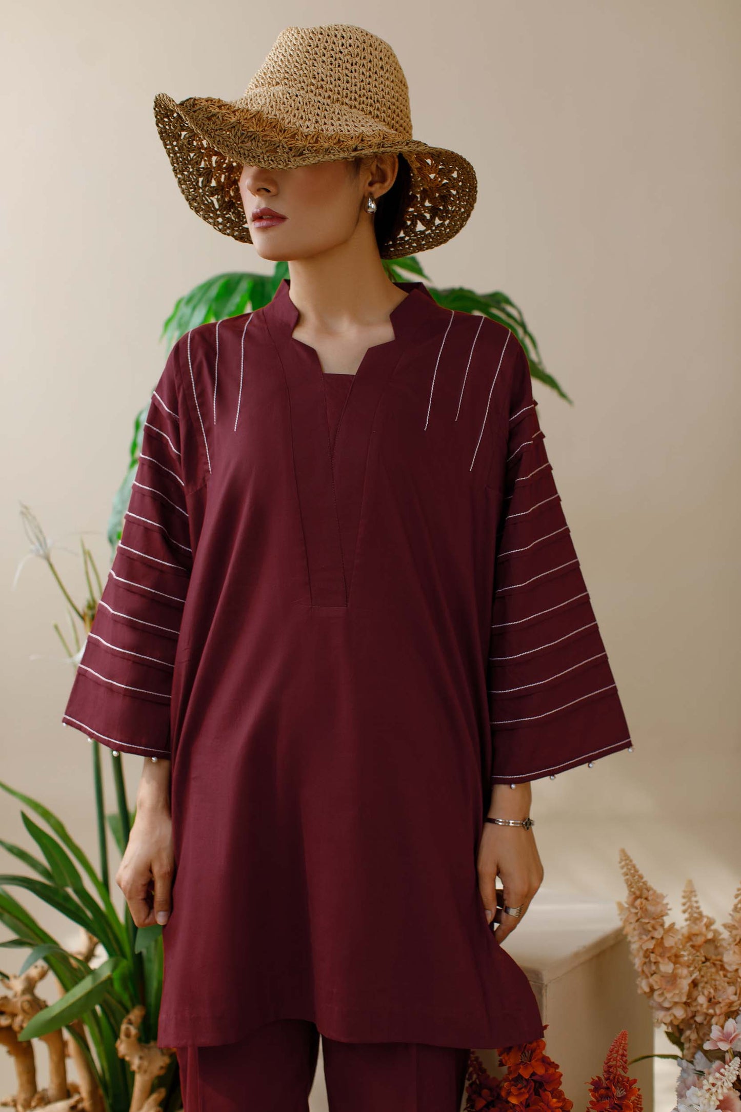 Maroon- Co ord set