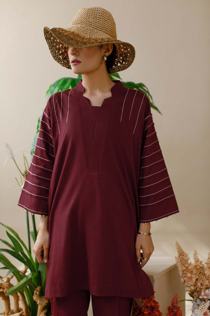 Maroon- Co ord set