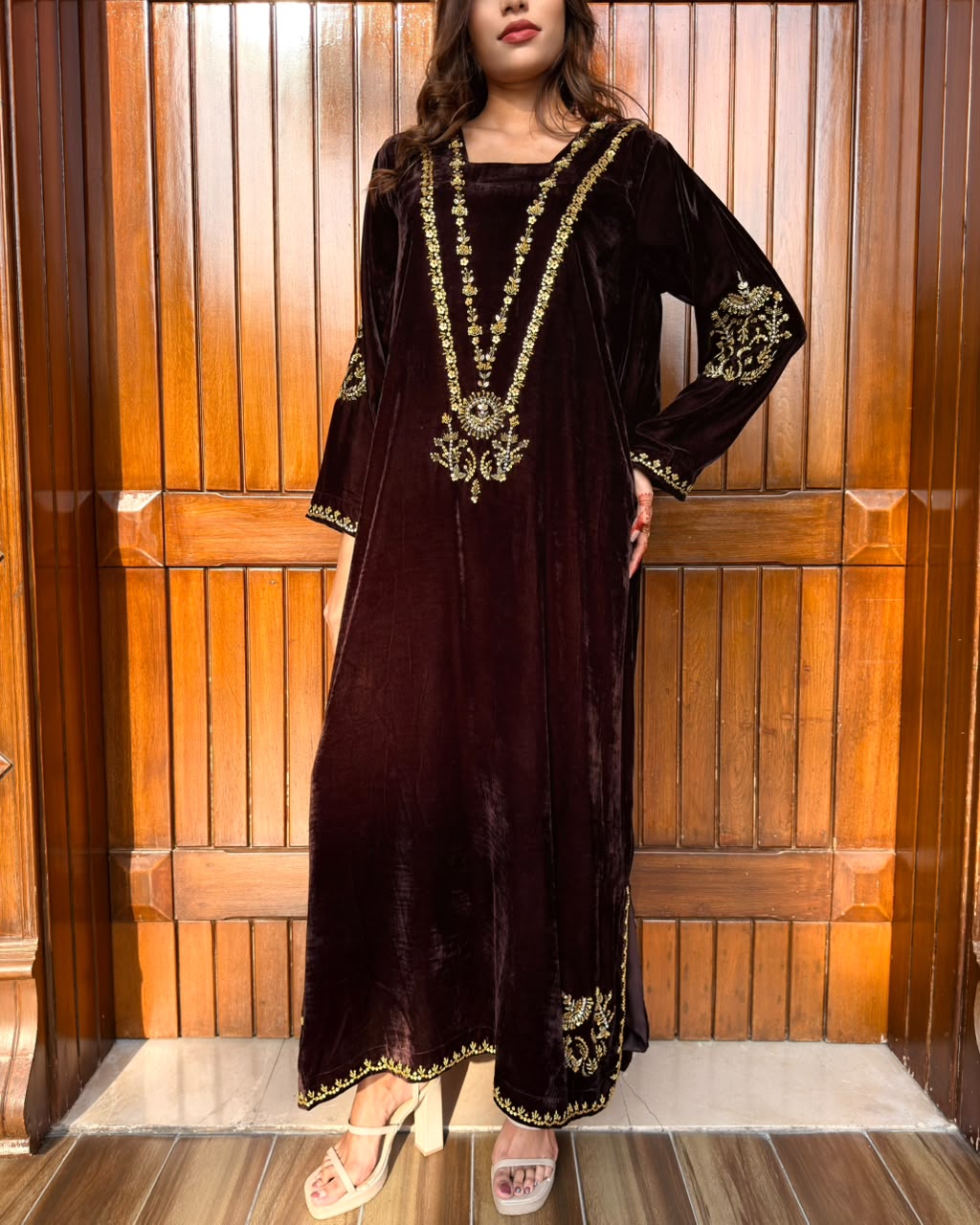 Chocolate Brown kaftan