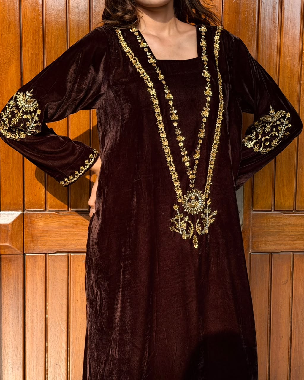 Chocolate Brown kaftan