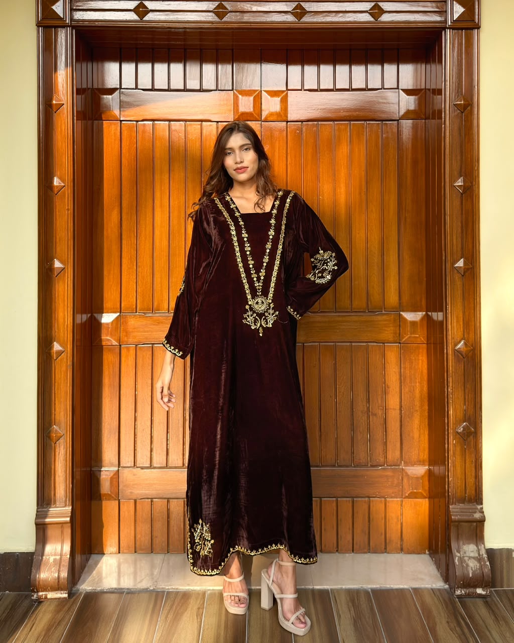 Chocolate Brown kaftan